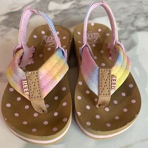 Baby girl Reef sandals size 3/4